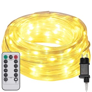 vidaXL Lichtseil mit 240 LEDs Warmweiß 10 m PVC 42018940