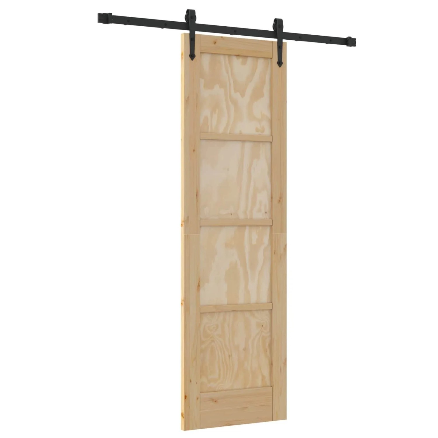 vidaXL Schiebetür ORKDAL Natur 61 x 198,5 cm Massives Kiefernholz 3445593