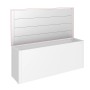 Biohort Sichtschutz Hochbeet, 91 cm hoch, Silber-Metallic, als Wind- und Blickschutz.