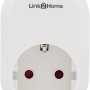 Weiße Link2Home WLAN Steckdose mit Zeitschaltuhr für Smart Home Steuerung.