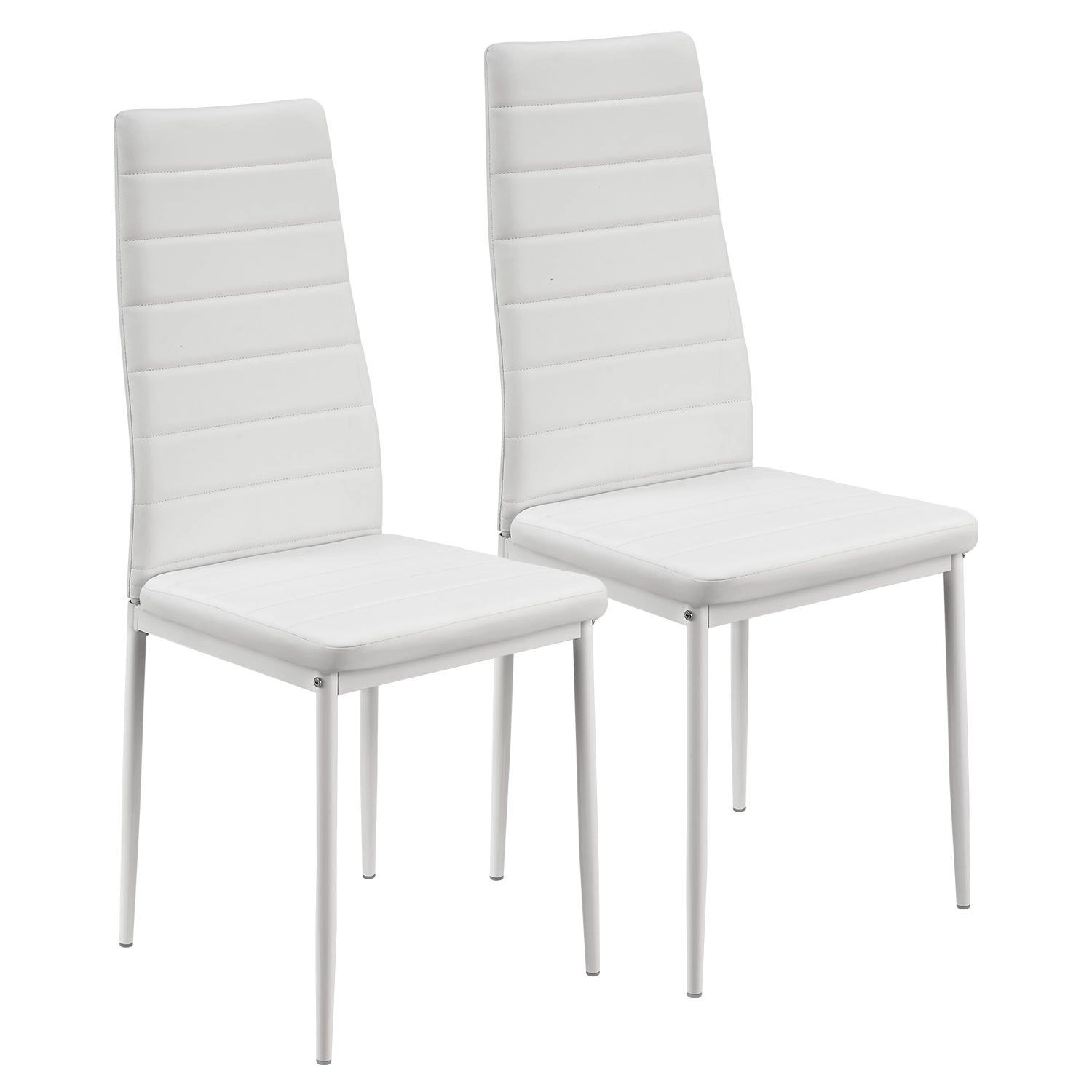 Juskys Esszimmerstuhl Loja 2er Set Weiß günstig online kaufen
