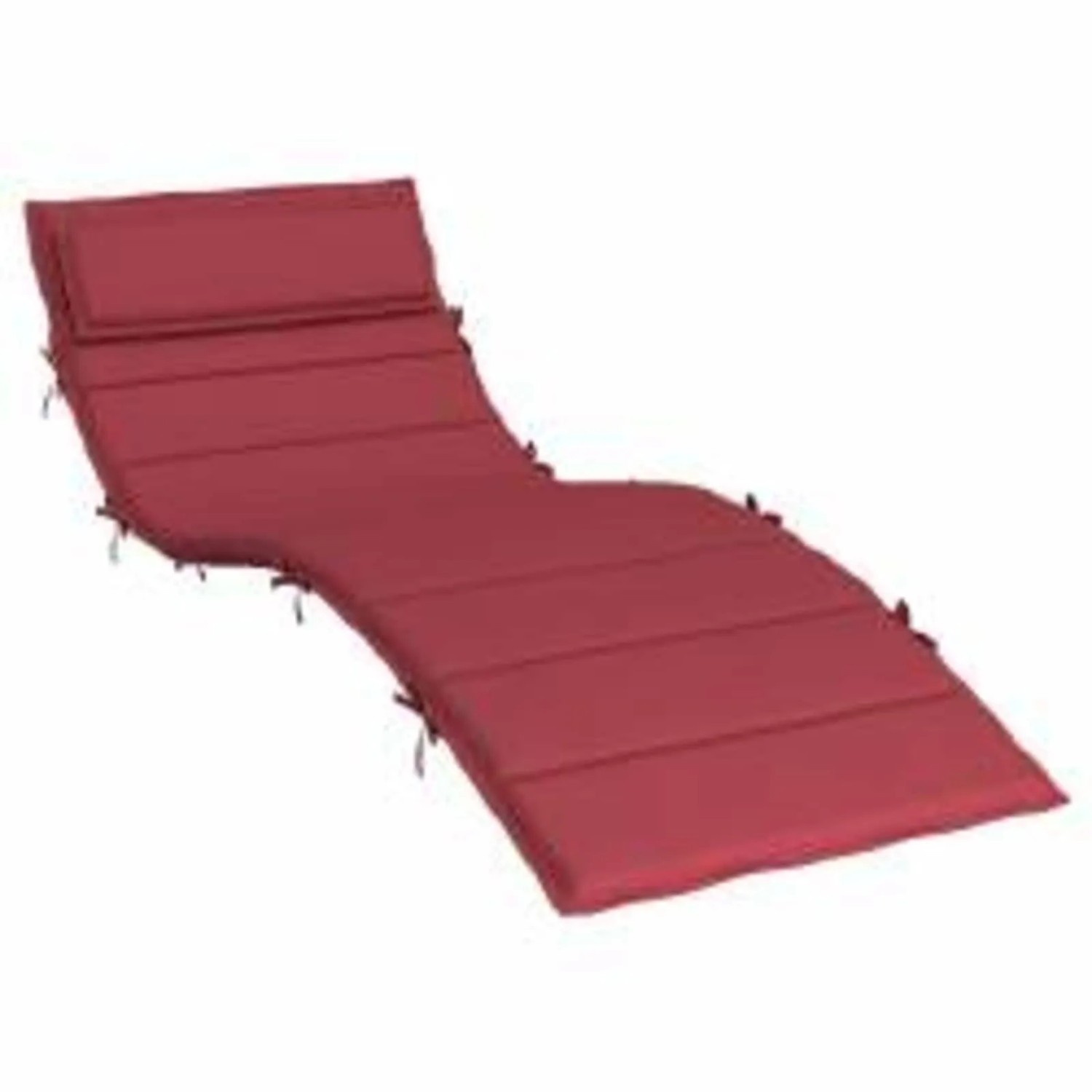 vidaXL Sonnen-Lounger Kissen Weinrot 180 x 60 x 4 cm Oxford-Stoff 361861