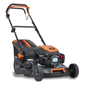 FUXTEC Benzin Rasenmäher FX-RM5170, schwarz-orange, 51 cm Schnittbreite, 60 L Fangkorb. 4in1 Mäher mit EasyClean.