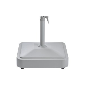Suncomfort Schirmständer mit Rollen, füllbar bis 50kg, für flexible Sonnenschirme.