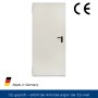 Grauweiße Hörmann Feuerschutztür T 30-H8-5 (87,5x200x4,5cm) für Brandschutz, Schall- und Wärmedämmung.