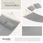 Tectake Hängematte Eden Mit Spreitzstäben  Für 2 Personen Strapazierfähiger Stoff  325 x 150 x 2 50 cm Hellgrau_4