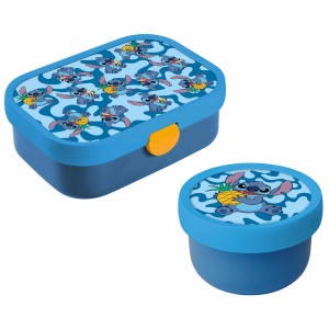 Mepal Campus Brotdose und Obstbox Stitch, blau, mit Stitch-Motiv. Ideal für Schule und Freizeit.