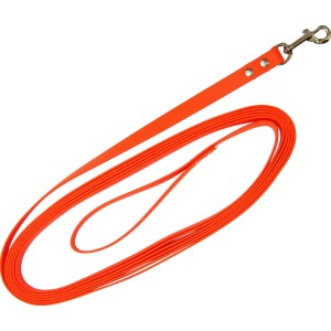 Leuchtorange Heim Hunde-Suchleine aus BioThane, 10 m lang.