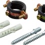Schallschutzrohrschellen Set, 2 Stück, für Rohre Ø 25-30mm, inkl. Schrauben und Dübel.