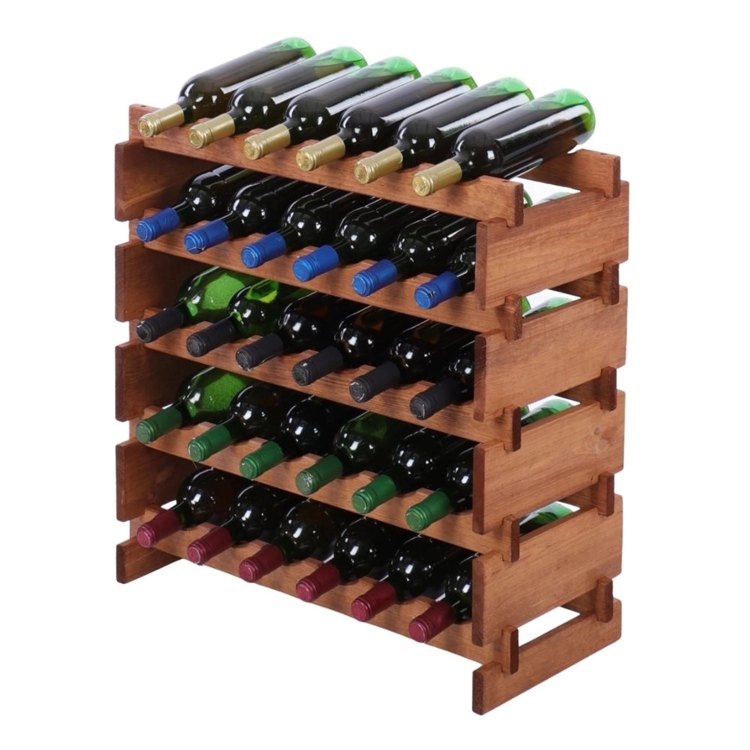 PROREGAL Weinregal VINOTECA FLEX PRO HxBxT 65x65x28cm 30 Flaschen Auf 5 Ebe günstig online kaufen