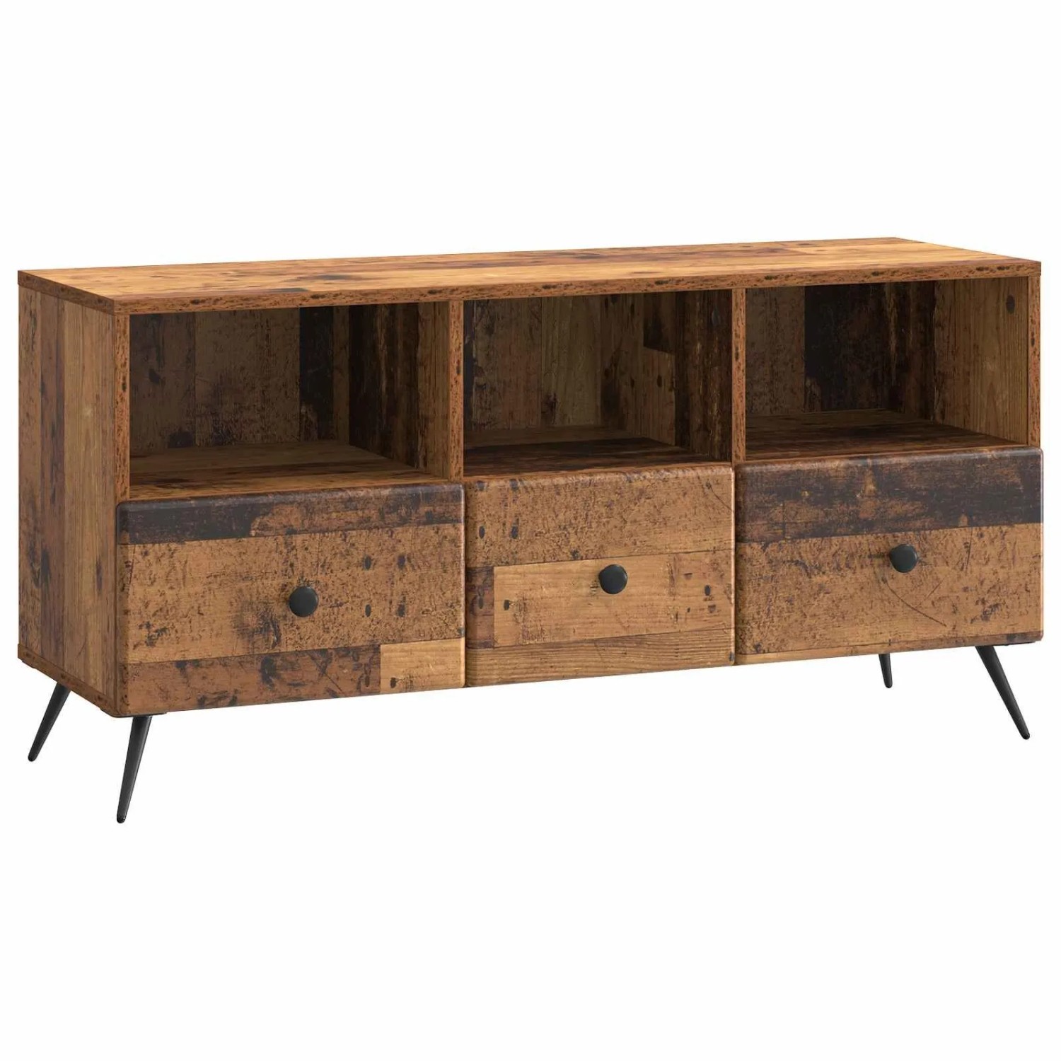 vidaXL TV-Schränk Altholz 102 x 34,5 x 50 cm Holzwerkstoff 895603