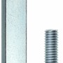 Verzinkter Schraubstift 8 mm x 120 mm mit beidseitigem Gewinde für Türschlösser.
