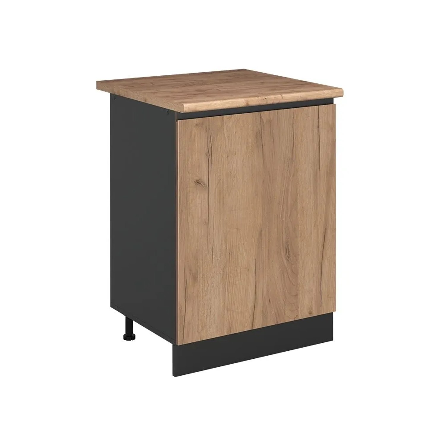 Vicco Küchenunterschrank R-Line Goldkraft Eiche/Anthrazit 60 x 82 mit 1 Tür Arbeitsplatte Goldkraft Eiche Art Nr 72040