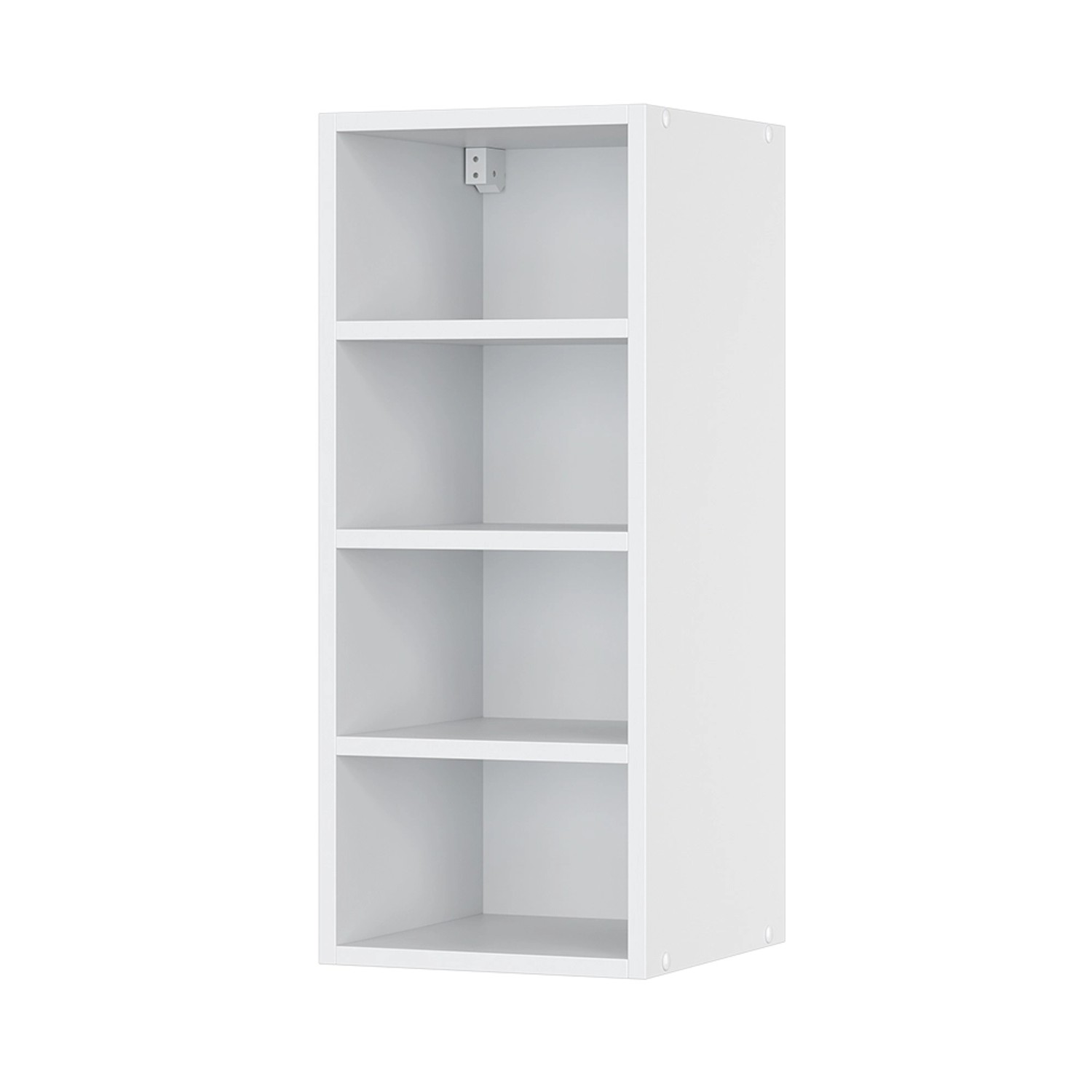 Weißer Vicco Badschrank Fame-Line mit vier offenen Fächern, 30x72 cm.