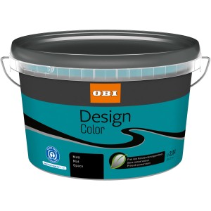 OBI Design Color Karibik, matte Wandfarbe im 1L Eimer.