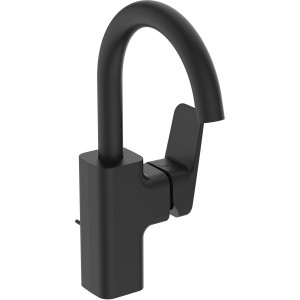 Ideal Standard Waschtischarmatur Ceraplan H200, Schwarz Matt, mit hohem Auslauf.