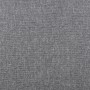 Nahaufnahme des grauen Polyester-Sitzkissens für die Aufbewahrungsbox. Sichtbare Stofftextur.