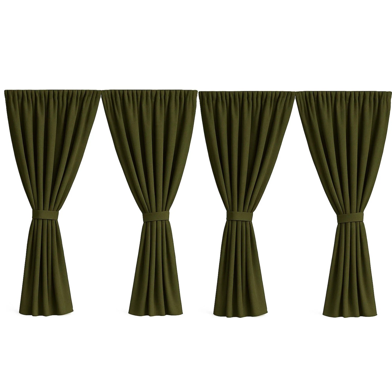 Setgarden Curtain Garden Outdoor Vorhang    4 x 155 × 200 cm – Balkon Vorhang 1tlg Grün