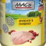 Mac's Hunde-Nassfutter Huhn & Cranberry, getreidefrei, 800g Dose.
