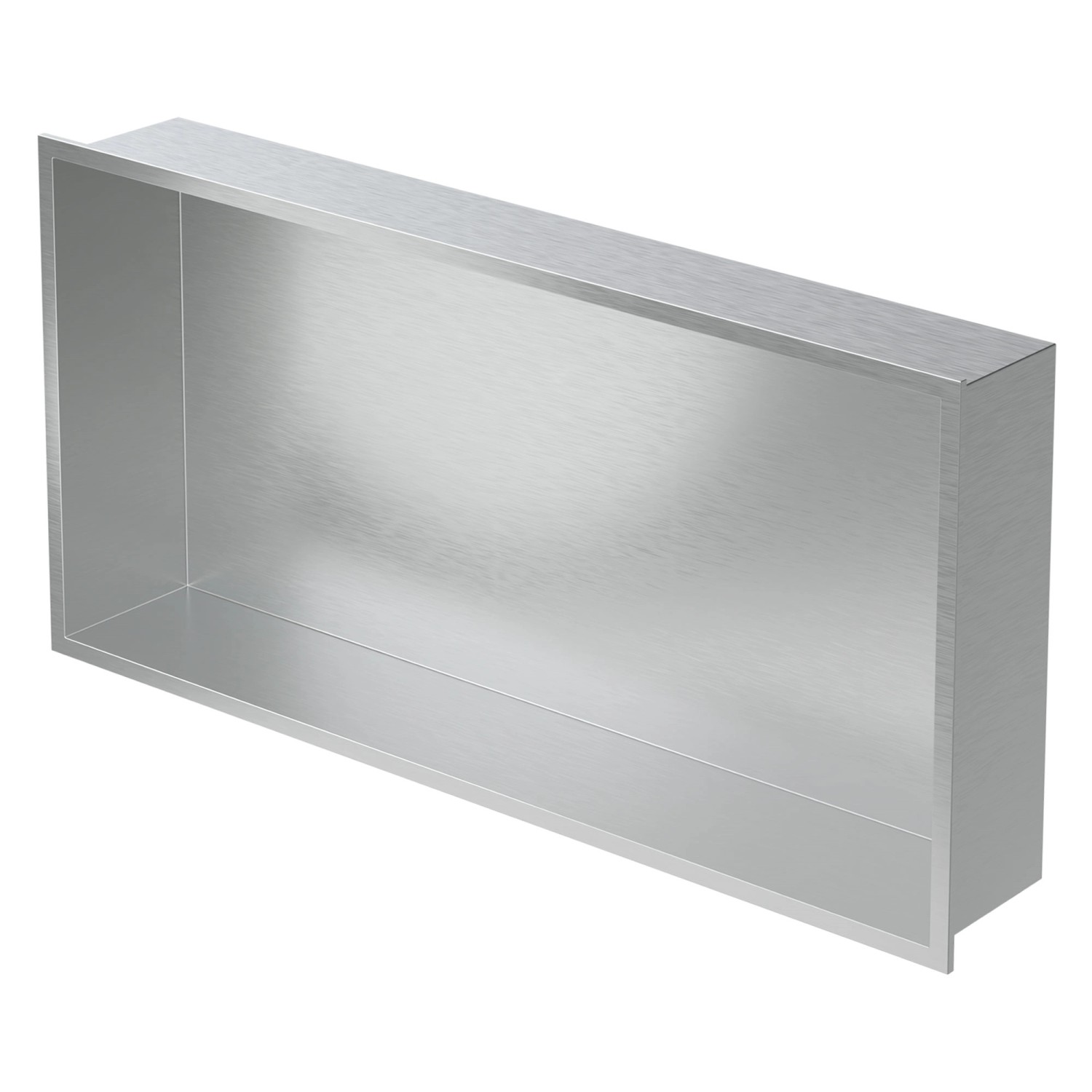 LuxeBath Wandnische Edelstahl 60x30x10 cm Silber Duschnische Rahmen Einbauregal