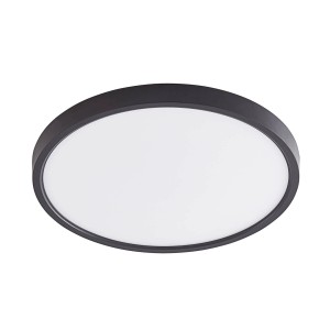 Lindby LED Deckenleuchte Pravin 10013301 Dimmbar Modern in Schwarz 1-flammig Wohnzimmerleuchte