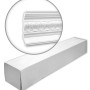 Verpackung der PROFHOME Eckleisten, 4 Stuckleisten (8 m) im Set, weiße Deckenleiste mit Neo-Klassizismus Design.