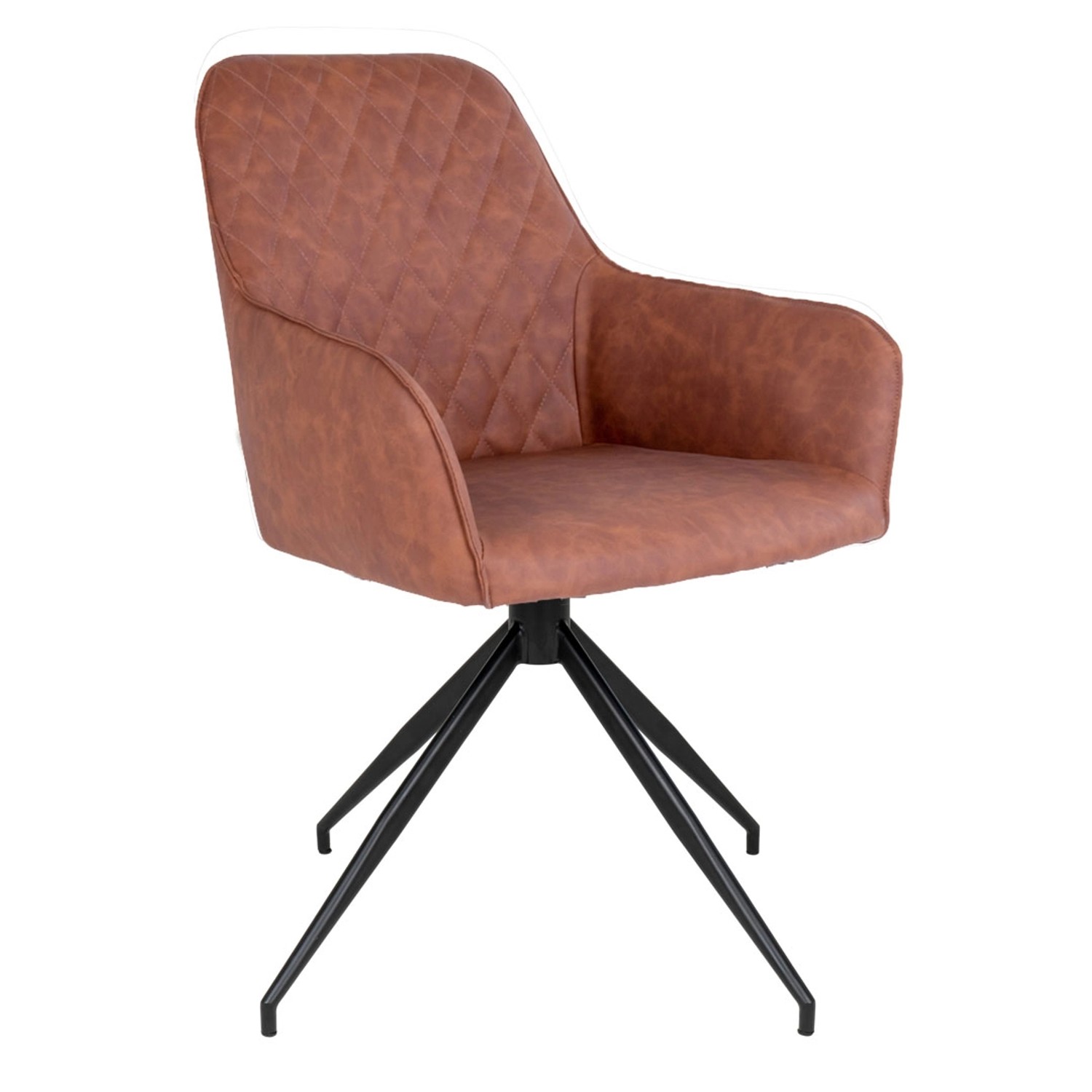 ebuy24 Harbo Esszimmerstuhl mit Drehfuß Braun Schwarz günstig online kaufen