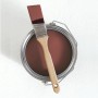 Draufsicht: Dose V&CO Innenfarbe Altrosa mit Pinsel. Matte Wandfarbe für Innen.
