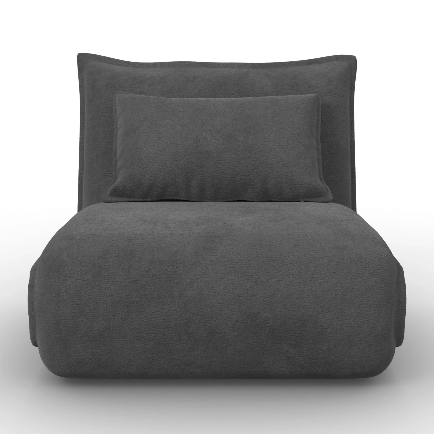 Bessagi Home Schlafsessel Macy Dunkelgrau Bouclé