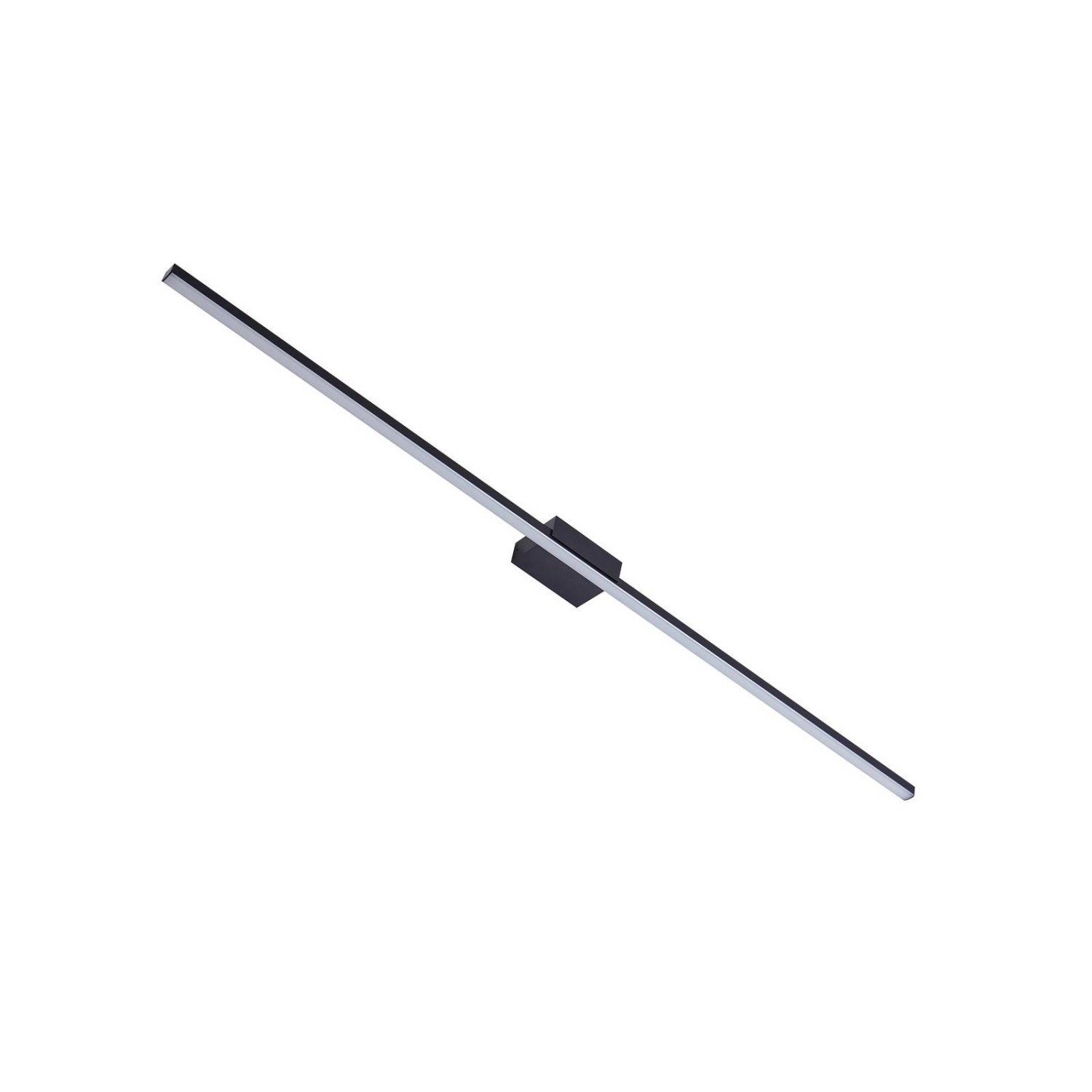 Lucande LED Wandleuchte Wandlampe Bad Kivana 10020131 Spritzwassergeschützt Modern in Schwarz aus Aluminium 1-flammig Ba...