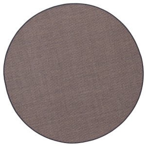 Runder Sisal Teppich Stone Mix (133x133cm), geeignet für Fußbodenheizung.