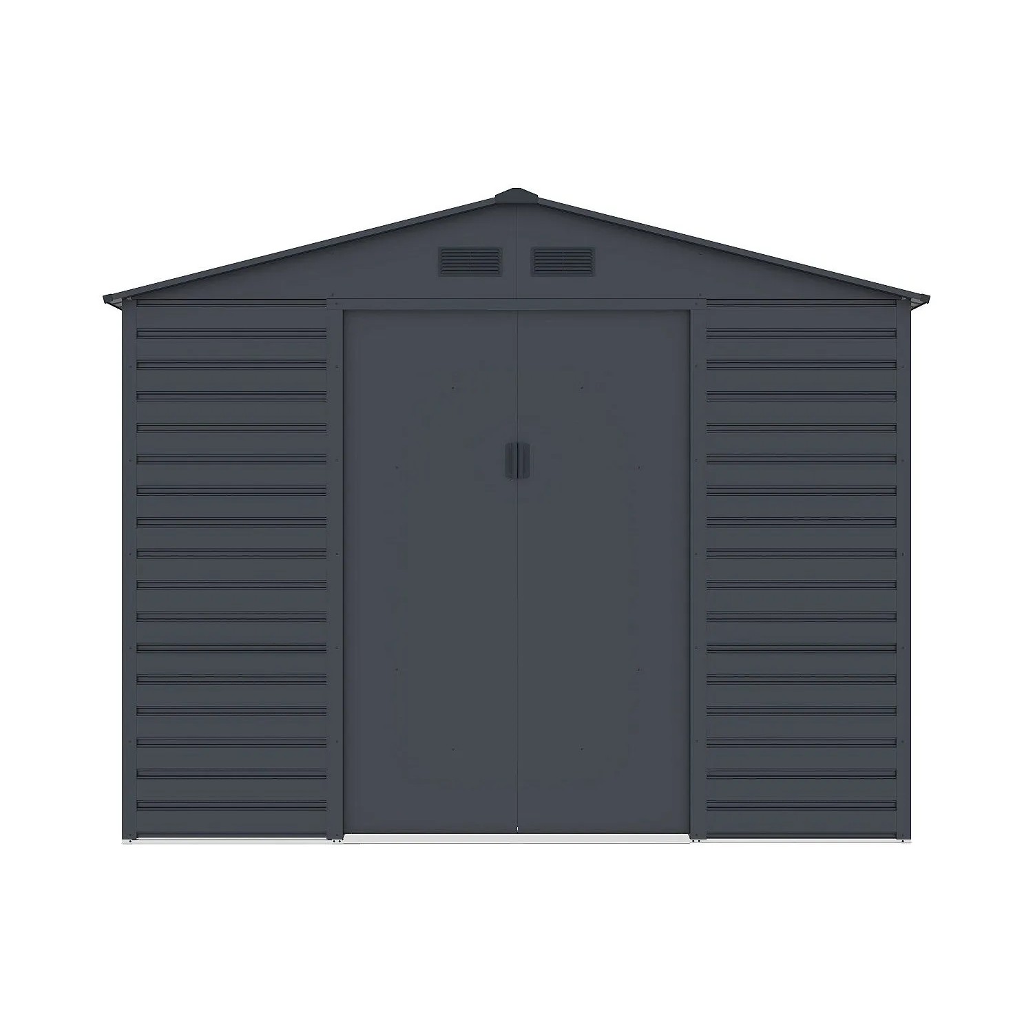 Vente-unique Schrebergartenhaus Adelmo Anthrazitgrau 267 cm