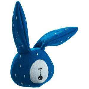 Blaues Hunter Hundespielzeug Hase Tirana, 18 cm, Stofftier für Hunde.