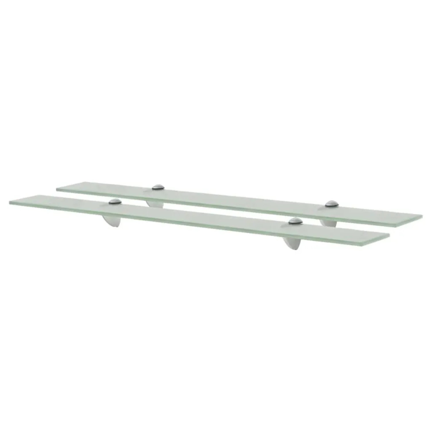 vidaXL Schweberegale 2 Stk Glas 80x20 cm 8 mm 3051539