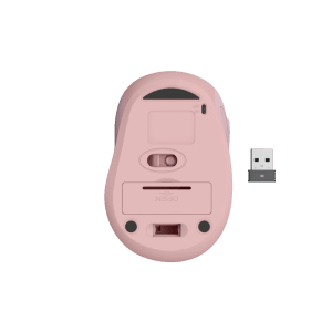 Hama Optische 6-Tasten-Funkmaus WM-400 Ergonomisch ohne Klickgeräusch Pink