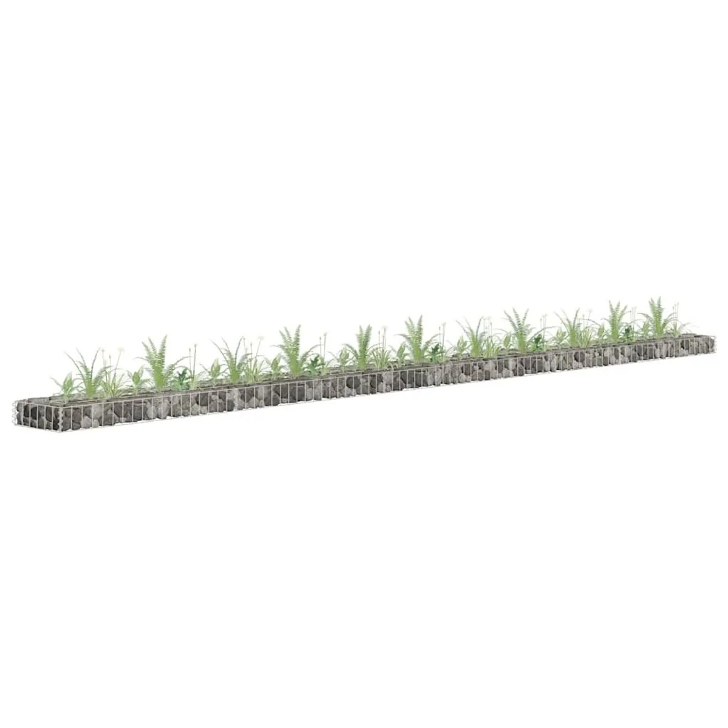 Furnicato Gabionen-hochbeet Verzinkter Stahl 450x30x10 Cm