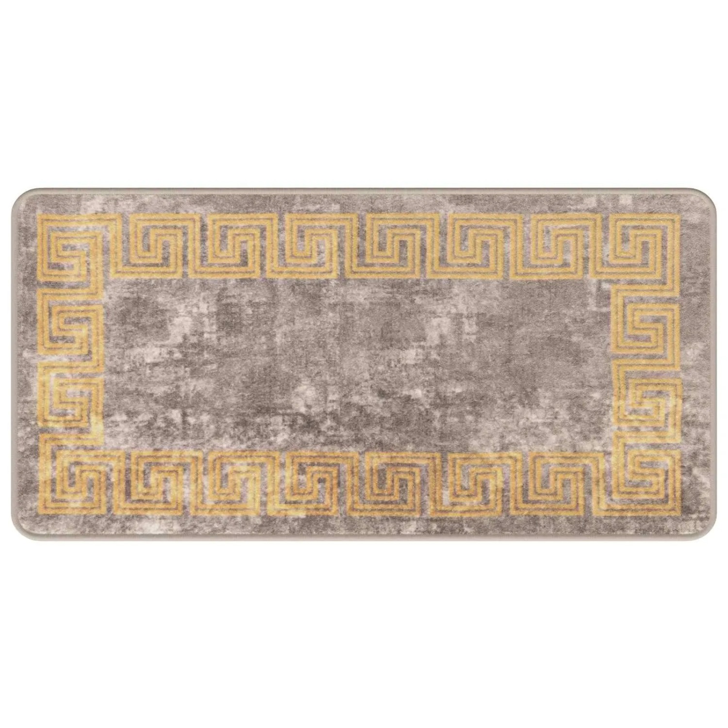 vidaXL Teppichläufer MARSA Grau 50 x 100 cm Polyester und PVC 42023344