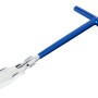 LUX Zündkerzenschlüssel 21 mm Classic mit blauem T-Griff und Kardangelenk.