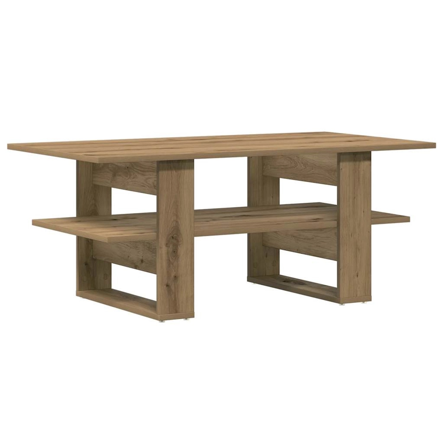 vidaXL Couchtisch Artisan-Eiche 102x55x42 cm Holzwerkstoff 855851 günstig online kaufen