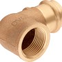 90-Grad-Presswinkel aus Rotguss, 28 mm x 30,3 mm (Rp 1), für Kupferrohr-Installationen.