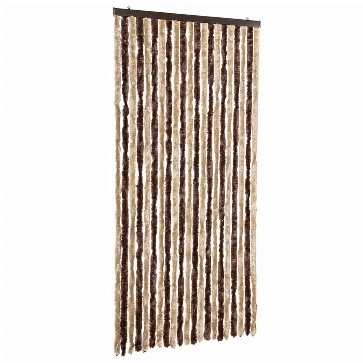 vidaXL Insektenschutz-Vorhang Beige und Hellbraun 90x200 cm Chenille 315121
