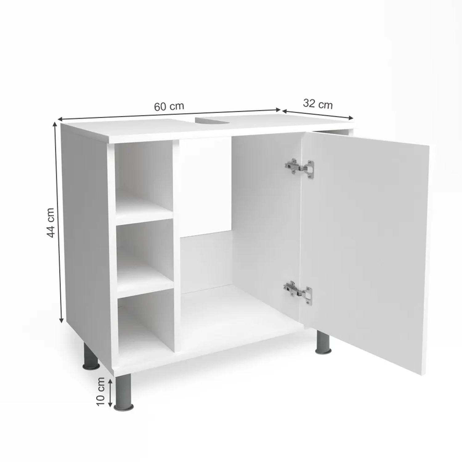 Vicco Waschbeckenunterschrank Fynn Goldkraft Eiche/Grün 60 x 54 cm