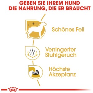 Vorteile Royal Canin Maltese Adult: Schönes Fell, weniger Stuhlgeruch, hohe Akzeptanz.