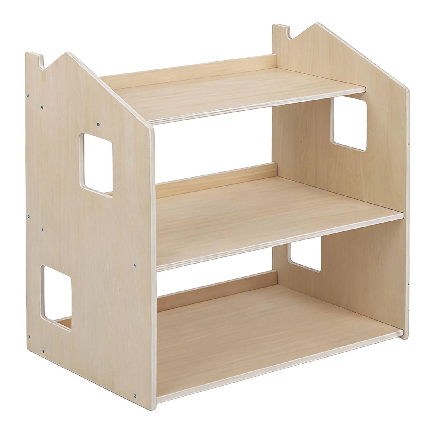 Relaxdays Kinderregal MDF Sperrholz Verschiedene Farben Hausförmig Montessori-Inspiriert 59 cm x 61 cm x 39 cm 6 kg