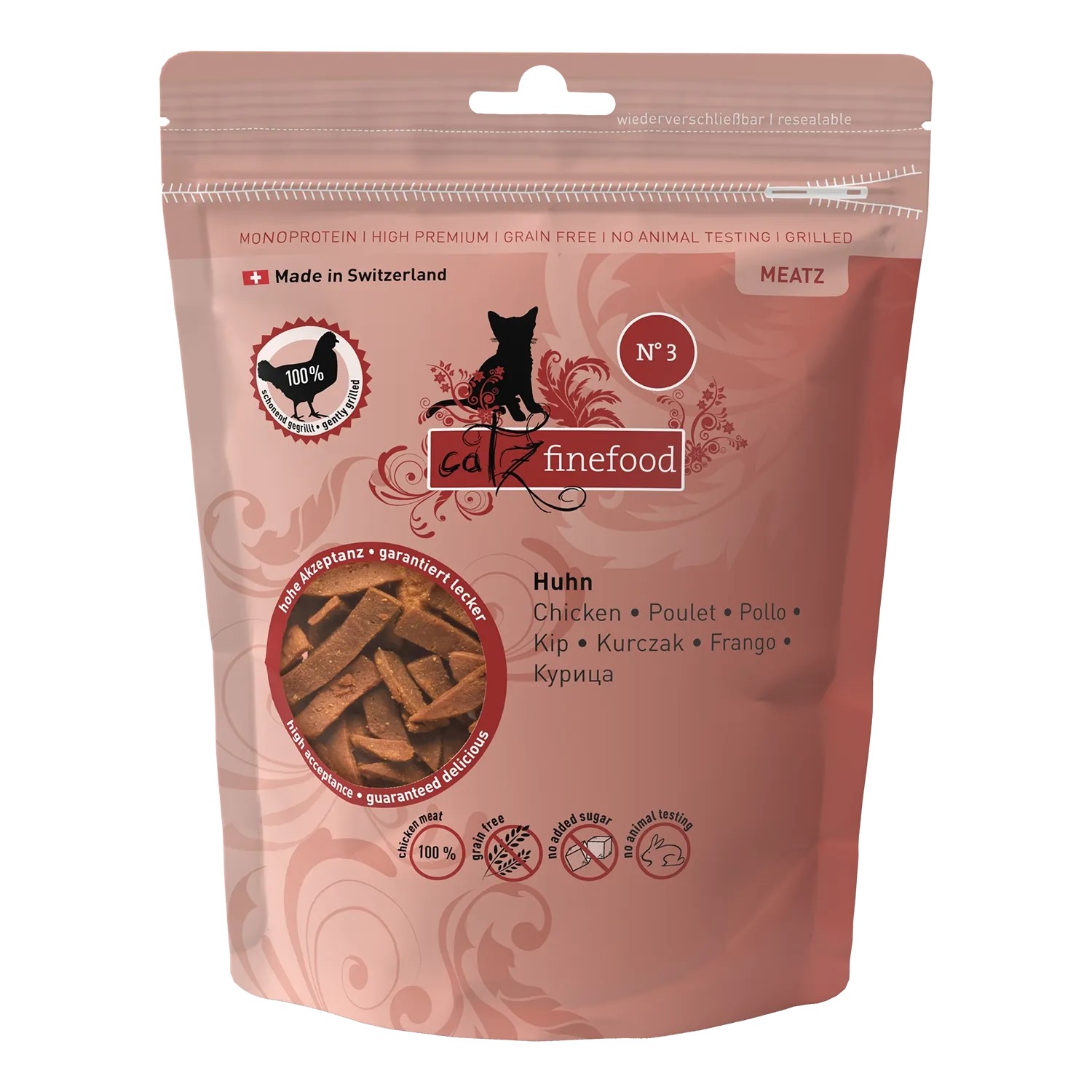 Catz Finefood Katzen-Ergänzungsfutter Meatz N°3 Huhn 45 g