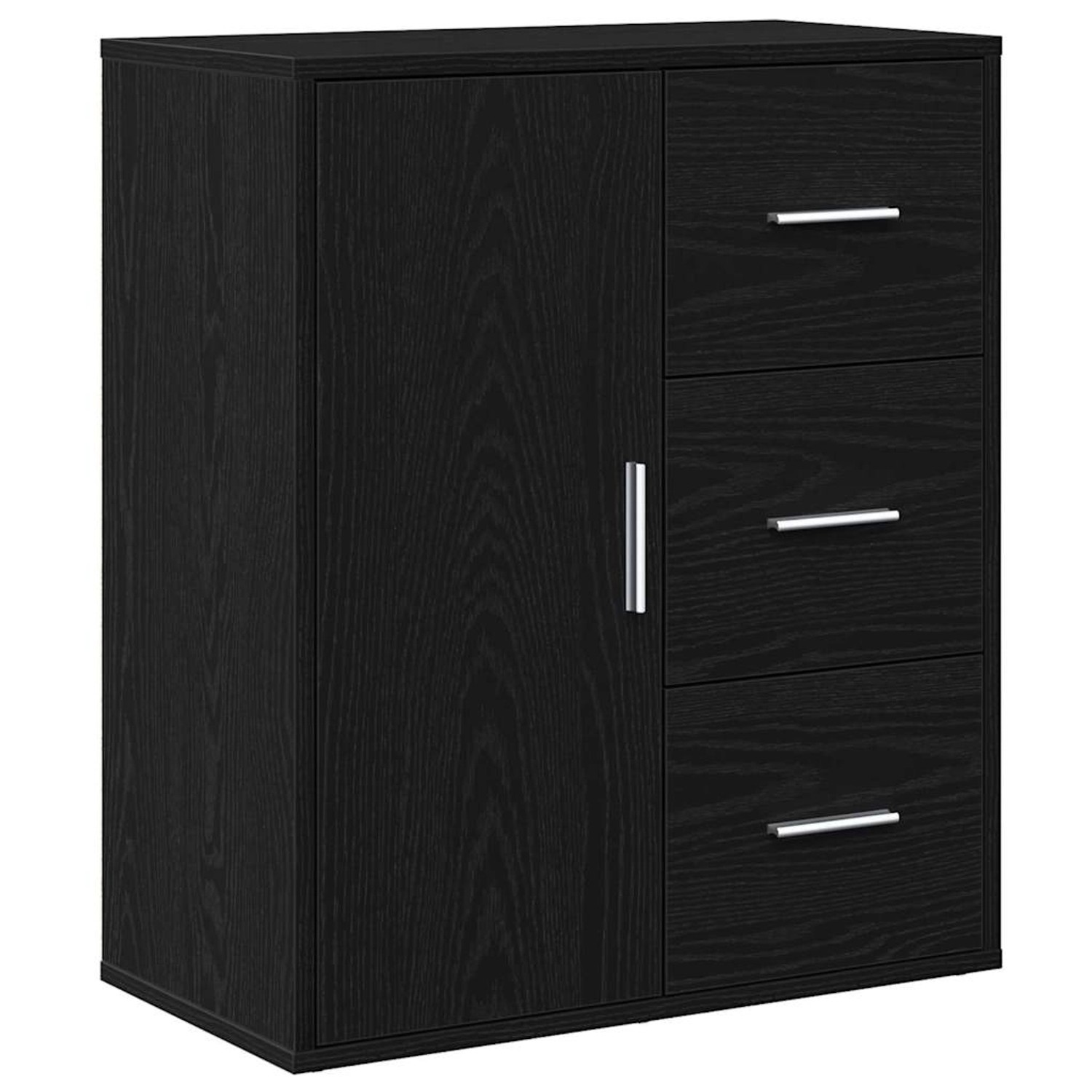 vidaXL Sideboard Schwarze Eiche 60 x 31 x 70 cm Holzwerkstoff 871407 günstig online kaufen