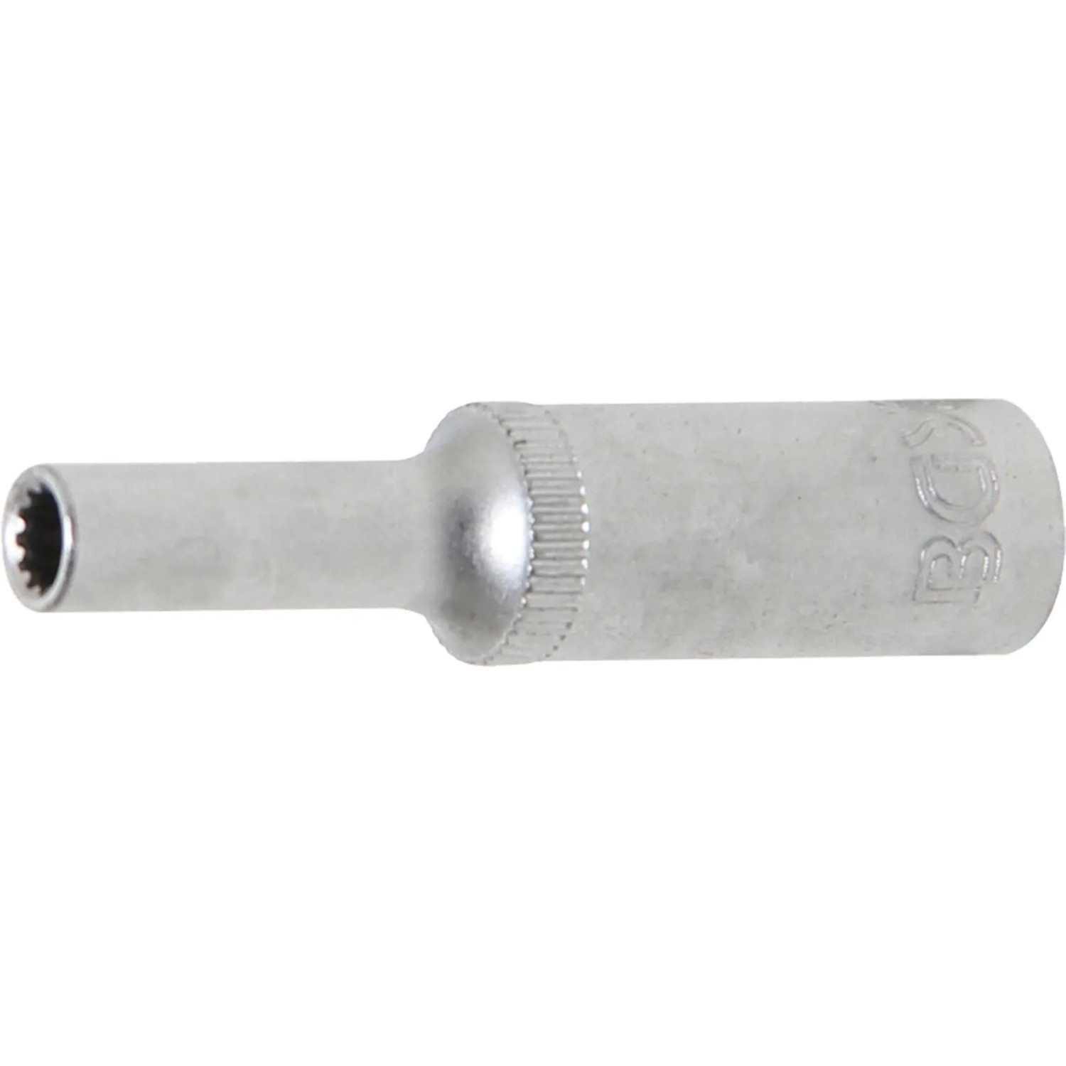 BGS Steckschlüssel Einsatz Gear Lock Tief Antrieb Innenvierkant 6 3 Mm  1 4 Zoll  SW 4 Mm 10154