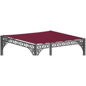 Weinrotes Eleo Sonnensegel 300x200 cm für Pergola Elba/Ischia, Zubehör für Lauben & Pavillons.
