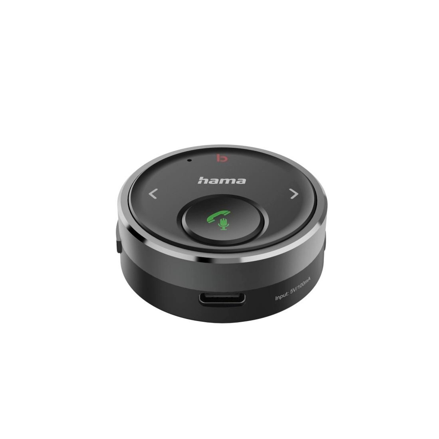 Hama Bluetooth-Receiver für Kfz 3,5-mm-Stecker Sprachsteuerung Freisprechen