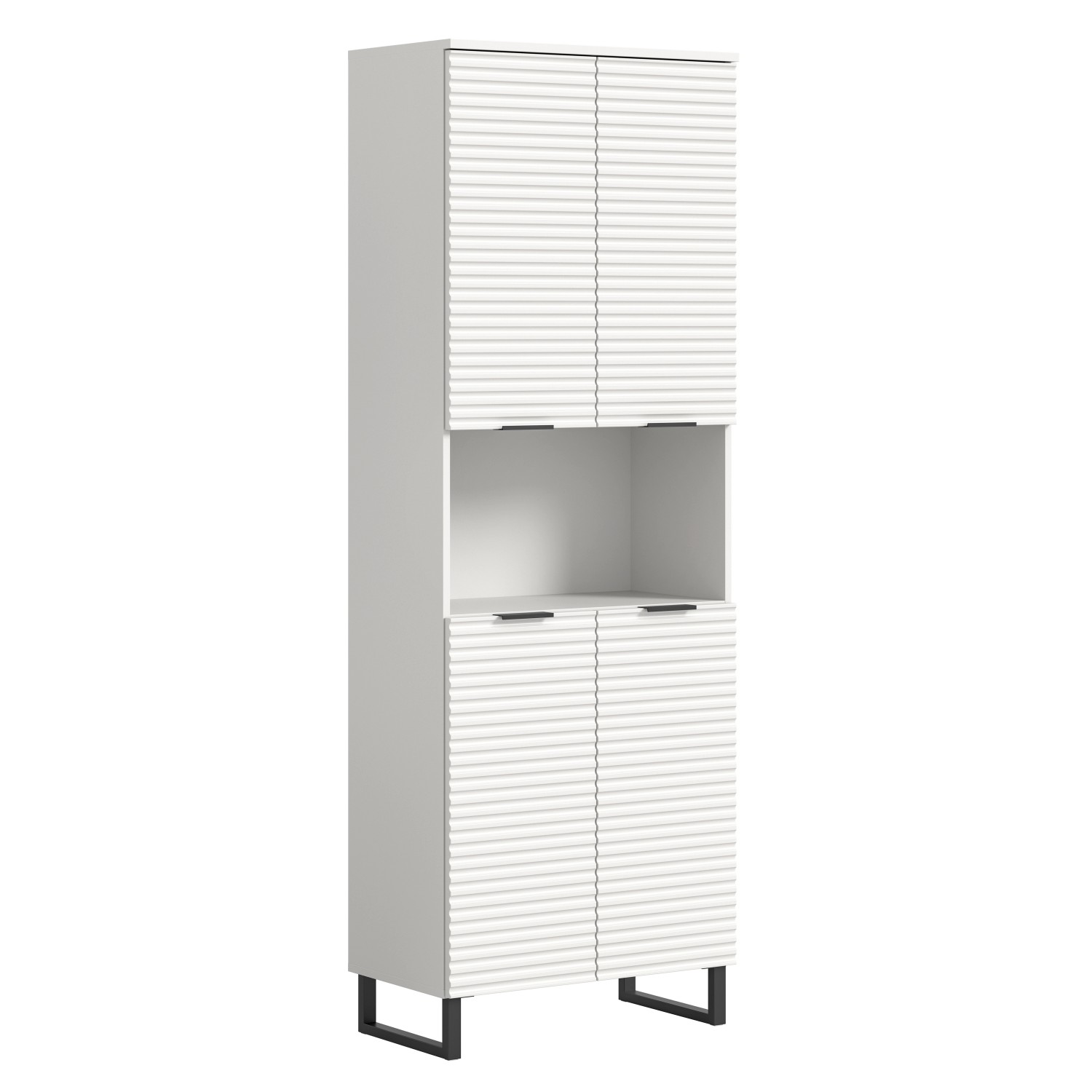 Thumbnail - Hochschrank Riff Weiß Nachbildung 193 cm x 70 cm x 34 cm